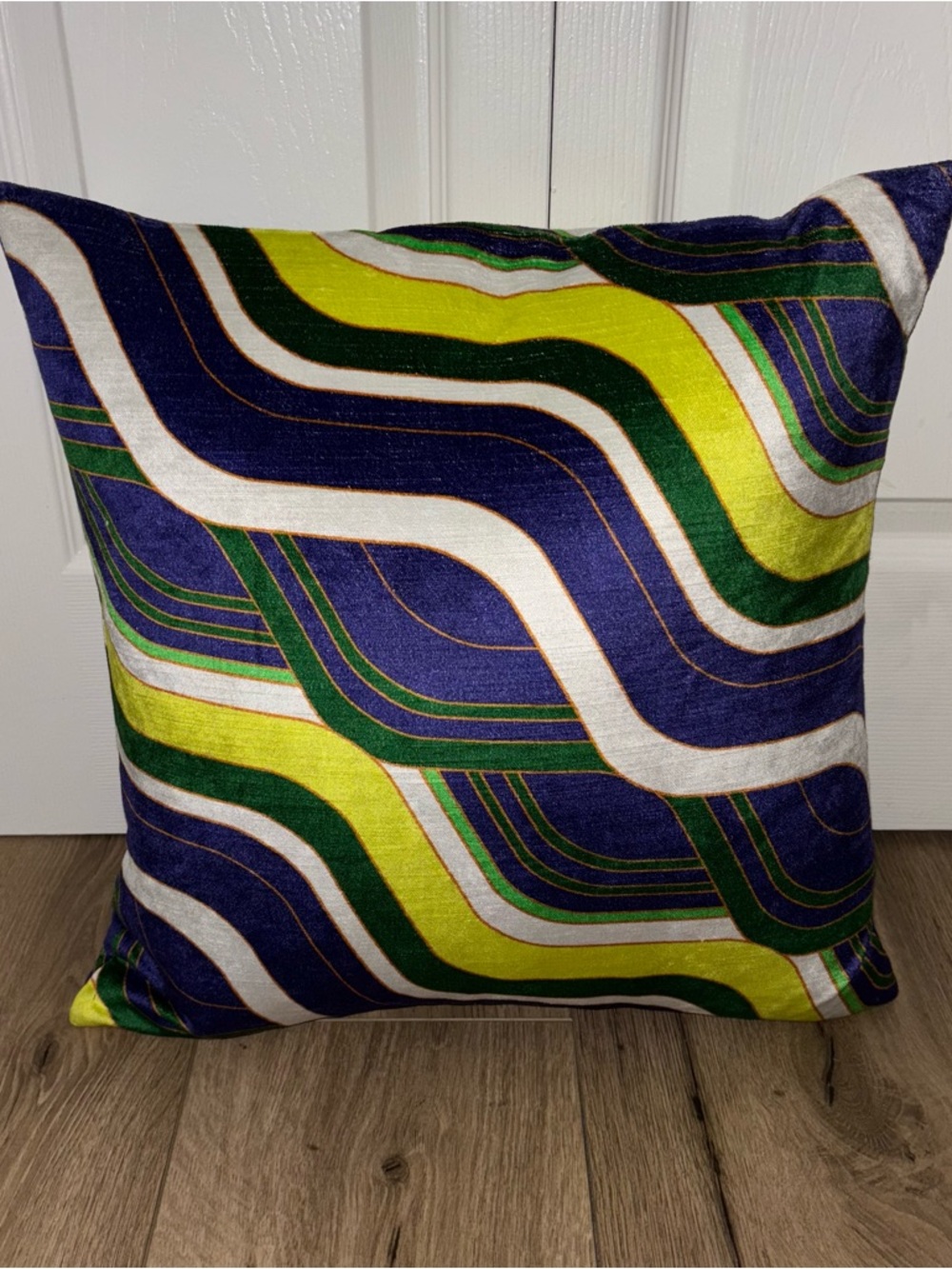 Jonathan Adler | Milano Emerald/Purple Mod Tide Pillow - Picture 3 of 4